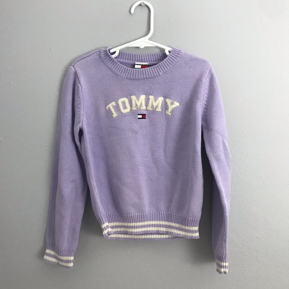 Tommy Hilfiger size:6X girls purple sweater